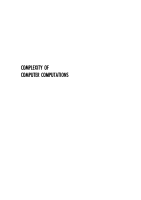 Complexity of Computer Computations - Miller and Thatcher.pdf